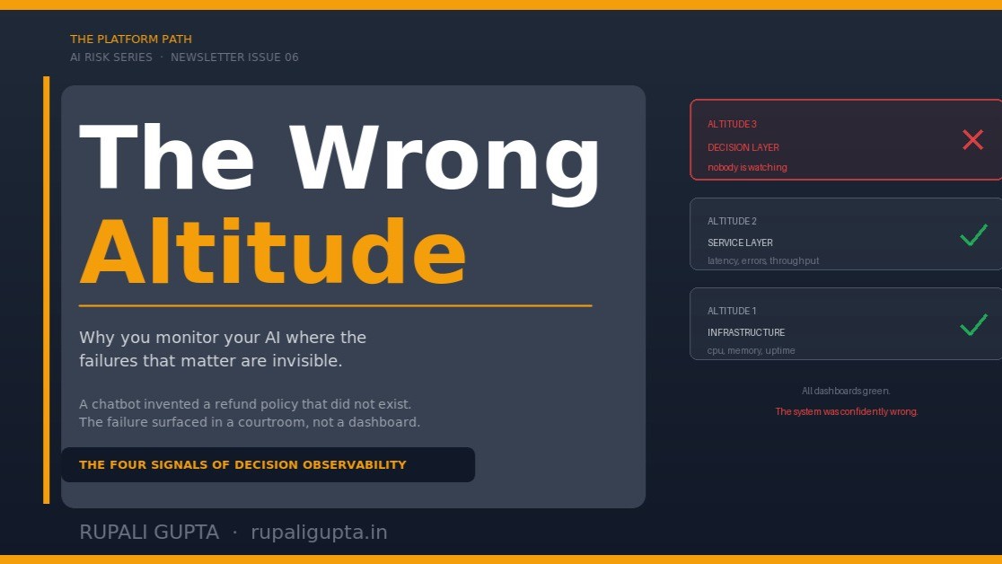 The Observability Gap: Why You Monitor Your AI at the Wrong Altitude