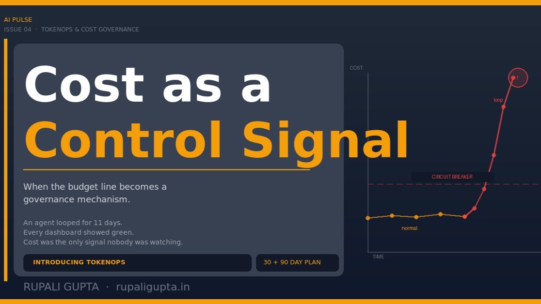 Cost as a Control Signal: When the Budget Line Becomes a Governance Mechanism